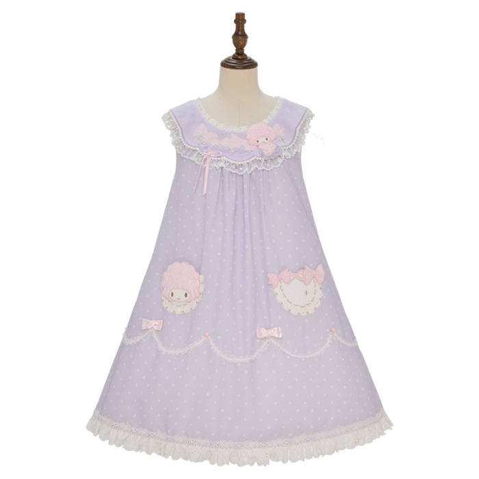 Summer Fairy Sanrio Collaborated My Sweet Piano Lolita JSK SK Blouse and Cardigan