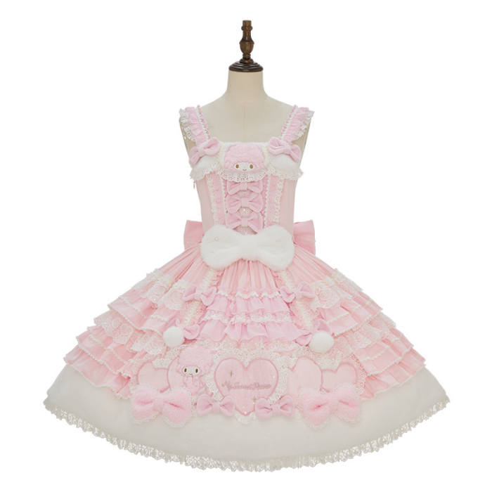 Summer Fairy Sanrio Collaborated My Sweet Piano Lolita Furry JSK Cape and OP