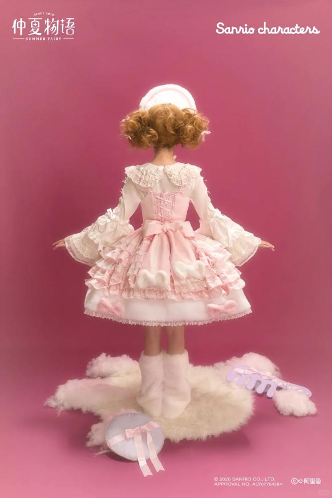 Summer Fairy Sanrio Collaborated My Sweet Piano Lolita Furry JSK Cape and OP