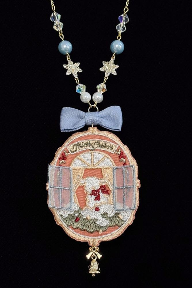 Miss Point Winter Town Lolita Headdress Necklace Bag and Socks