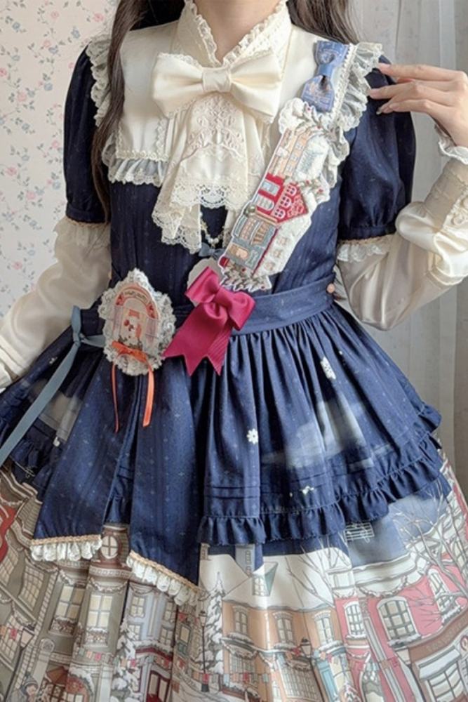 Miss Point Winter Town Lolita Headdress Necklace Bag and Socks