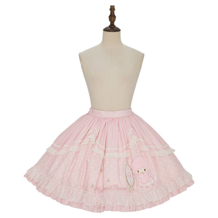 Summer Fairy Sanrio Collaborated My Sweet Piano Lolita JSK SK Blouse and Cardigan