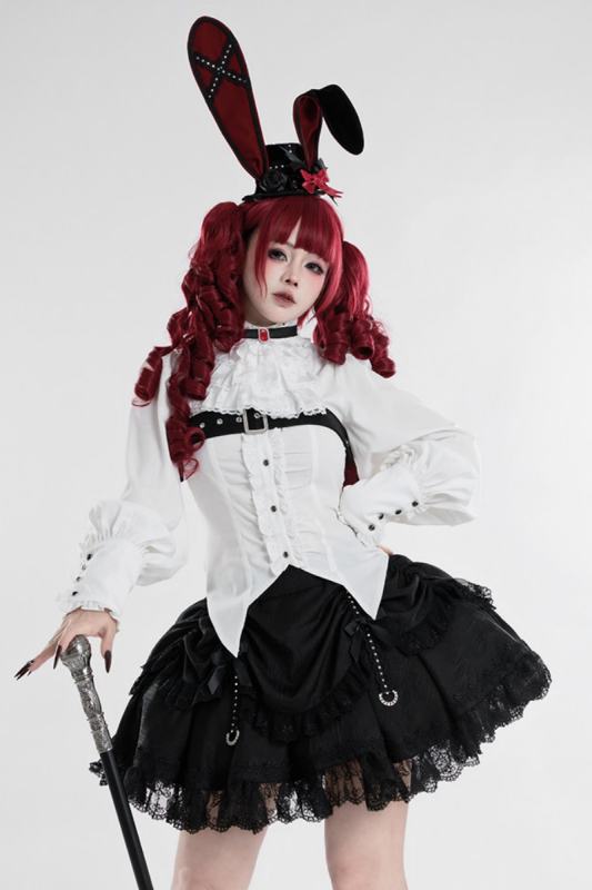 Tantuan Witch Night Gothic Lolita Blouse Skirt and Short Jacket