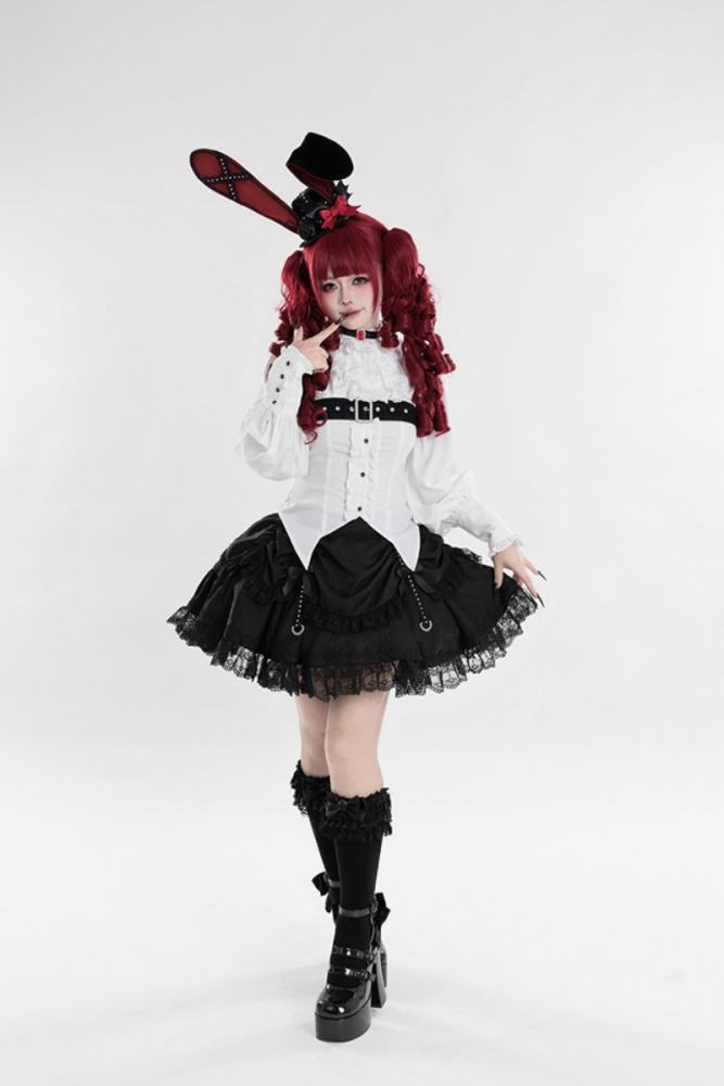 Tantuan Witch Night Gothic Lolita Blouse Skirt and Short Jacket