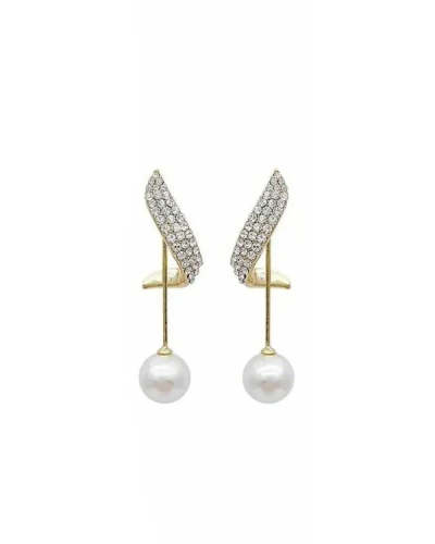 Fashion Diamond Pearl Earrings