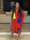 Mid-length cardigan temperament commuter shirt dress