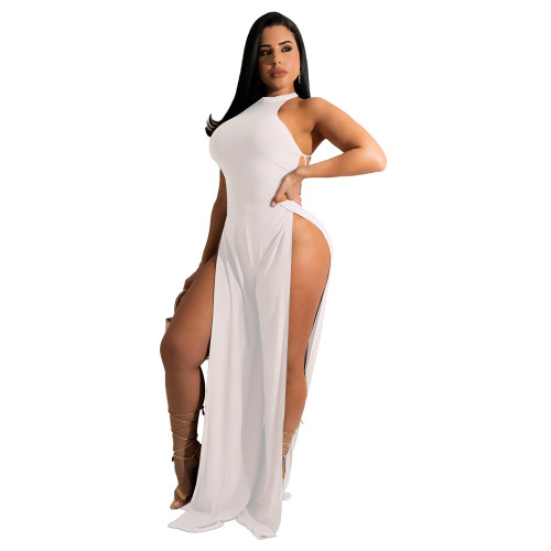 Ladies Sexy Split Backless Jumpsuit