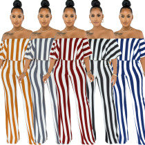 Sexy and fashionable word neck tube top jumpsuit