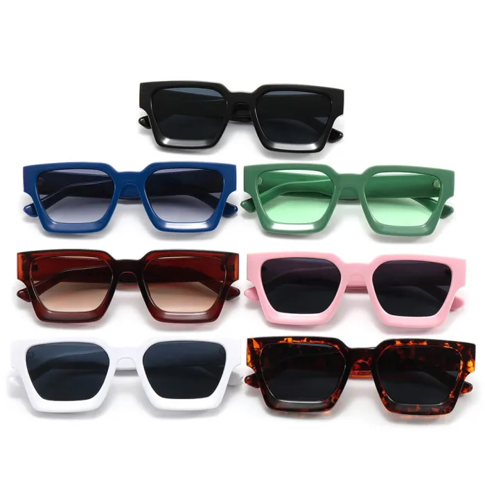 Chunky Square D Frame Sunglasses