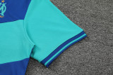 Marseille POLO kit blue-green Short Sleeve Suit