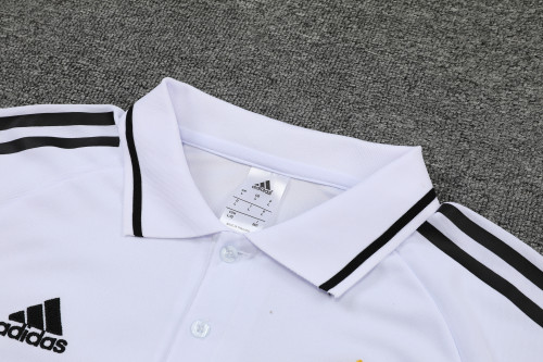 Real Madrid POLO kit white Short Sleeve Suit