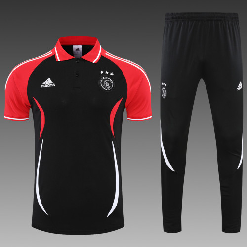Ajax POLO kit black Short Sleeve Suit