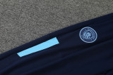 Manchester City POLO kit blue and white Short Sleeve Suit