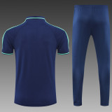 Arsenal POLO kit royal blue Short Sleeve Suit