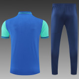 Marseille POLO kit blue-green Short Sleeve Suit