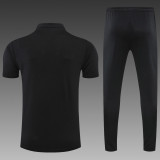 Bayern Munich POLO kit black Short Sleeve Suit