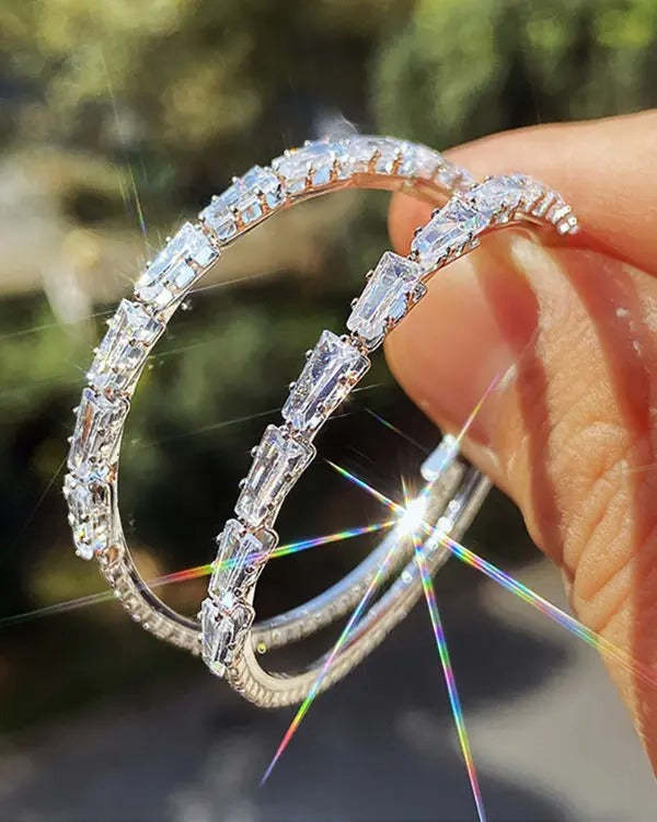 Trendy Simple Zircon Earrings