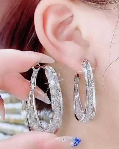 Fashion Metal Mesh Earrings