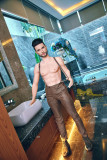 Irontech Doll Male sex doll 162cm/5ft3 silicone head Kevin+ TPE body with detachable penis male doll(white skin)