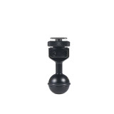 FEICHAO 1 Inch Ball Mount Head Adjustable Adapter with Cold Shoe Base for Underwater Camera Case Video Flash