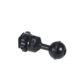 FEICHAO 1 Inch Ball Mount Head Adjustable Adapter with Cold Shoe Base for Underwater Camera Case Video Flash