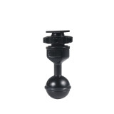 FEICHAO 1 Inch Ball Mount Head Adjustable Adapter with Cold Shoe Base for Underwater Camera Case Video Flash