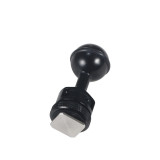 FEICHAO 1 Inch Ball Mount Head Adjustable Adapter with Cold Shoe Base for Underwater Camera Case Video Flash
