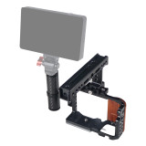 FEICHAO Camera Cage Wooden Handle with Quick Release Kit Compatible with Sony  ZV-E10 Camera
