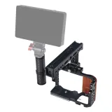 FEICHAO Camera Cage Wooden Handle with Quick Release Kit Compatible with Sony  ZV-E10 Camera