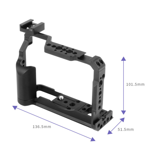 FEICHAO XT20/XT30 Cage Kit 1/4 Compatible with GoPro 10, Sony A7R3,  RS 2 RSC 2 Camera