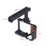 FEICHAO Camera Cage Wooden Handle with Quick Release Kit Compatible with Sony  ZV-E10 Camera