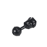 FEICHAO 1 Inch Ball Mount Head Adjustable Adapter with Cold Shoe Base for Underwater Camera Case Video Flash