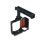 FEICHAO Camera Cage Wooden Handle with Quick Release Kit Compatible with Sony  ZV-E10 Camera