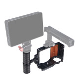 FEICHAO Camera Cage Wooden Handle with Quick Release Kit Compatible with Sony  ZV-E10 Camera