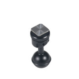 FEICHAO 1 Inch Ball Mount Head Adjustable Adapter with Cold Shoe Base for Underwater Camera Case Video Flash