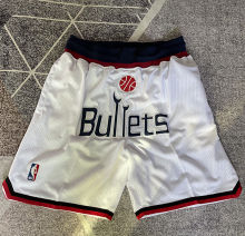 Wizards White Four Bags NBA Pants