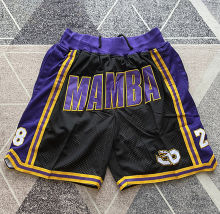 Lakers Black Four Bags NBA Pants