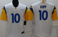 Men's Los Angeles Rams KUPP # 10 White NFL Jersey  公羊二代大人