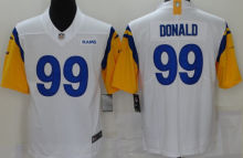 Men's Los Angeles Rams DONALD # 99 White NFL Jersey  公羊二代大人