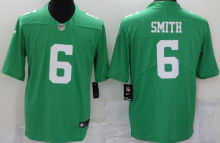 Men's Philadelphia Eagles SMITH #6 Light Green NFL Jersey  老鹰二代大人