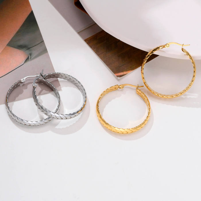 Wholesale Stainless Steel Gold Hoop Earrings for Women