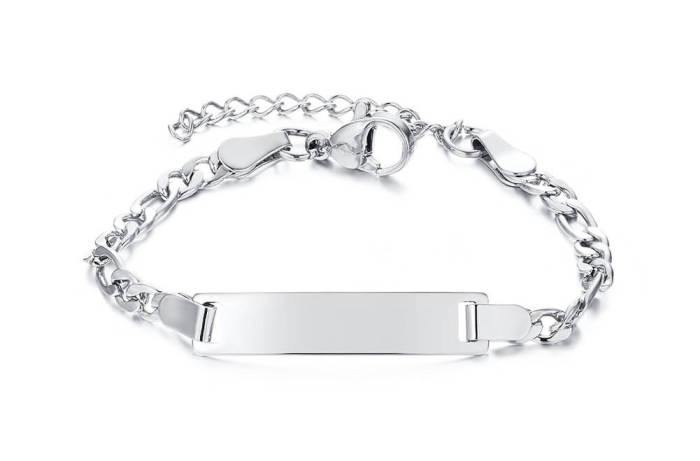 Wholesale Stainless Steel Personalized Bracelet for Child Baby Boy Girl