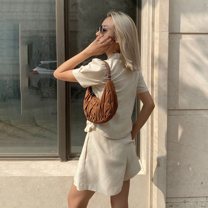 New Women's Business Commuter French Casual Simple Waist   Two-piece Outfits