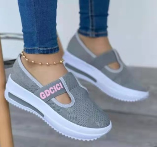 Summer Platform Women Sandals Wedge Solid Color Casual Sneakers