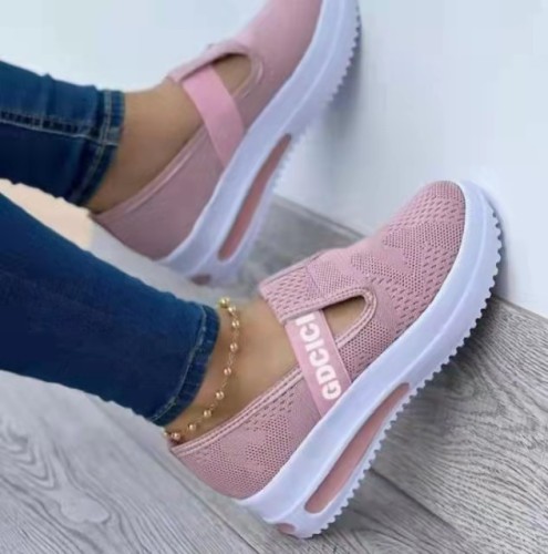 Summer Platform Women Sandals Wedge Solid Color Casual Sneakers