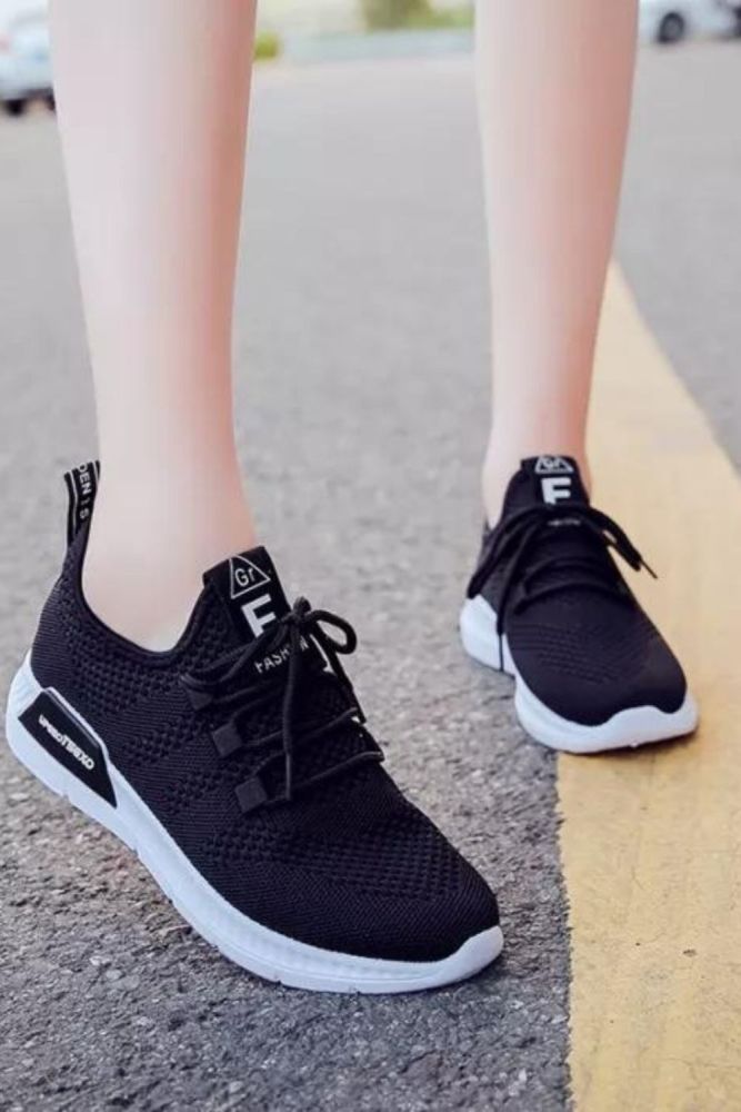 Summer New Leisure Shoes Women's Street Clapping Board Shoes Student Running Breathable Sports Shoes