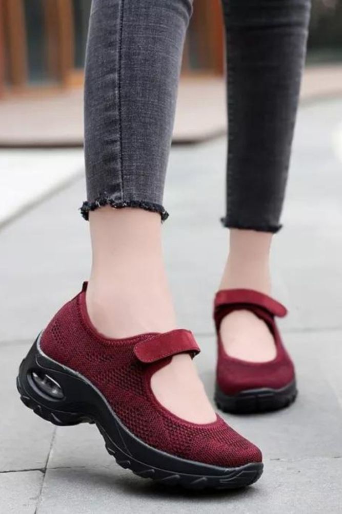 Hook Loop Sneakers Women Air Cushion Casual Shoes Platform Ladies Female Vulcanized Shoes Woman Summer Spring Footwear