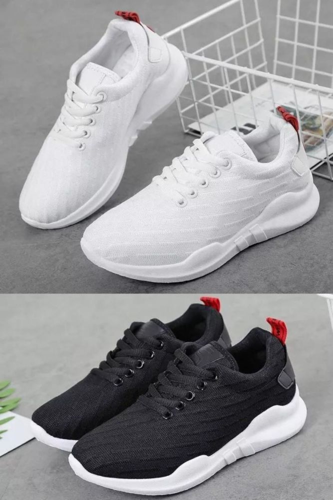 Spring and Autumn New Female Shoes Student Korean Breathable Casual Running Shoes Comfortable Flying Shoes