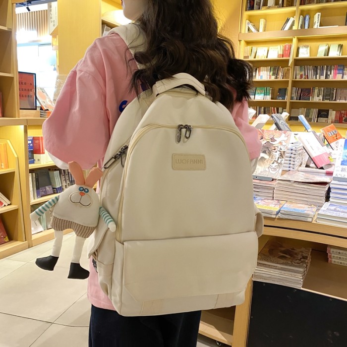 DIEHE Fashion Women Backpack Large Capacity Laptop Bag Multifunction School Bag for Teenage Girl