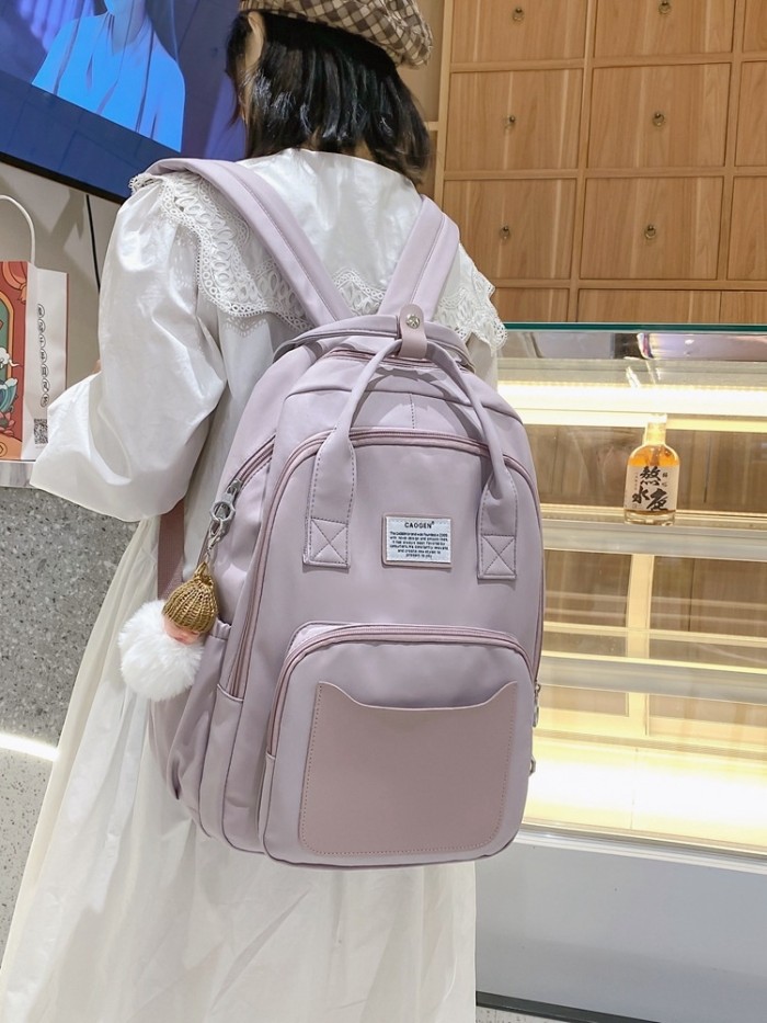 Girls Backpacks School Student Casual Backpack Multi-functional Rucksack Waterproof Nylon